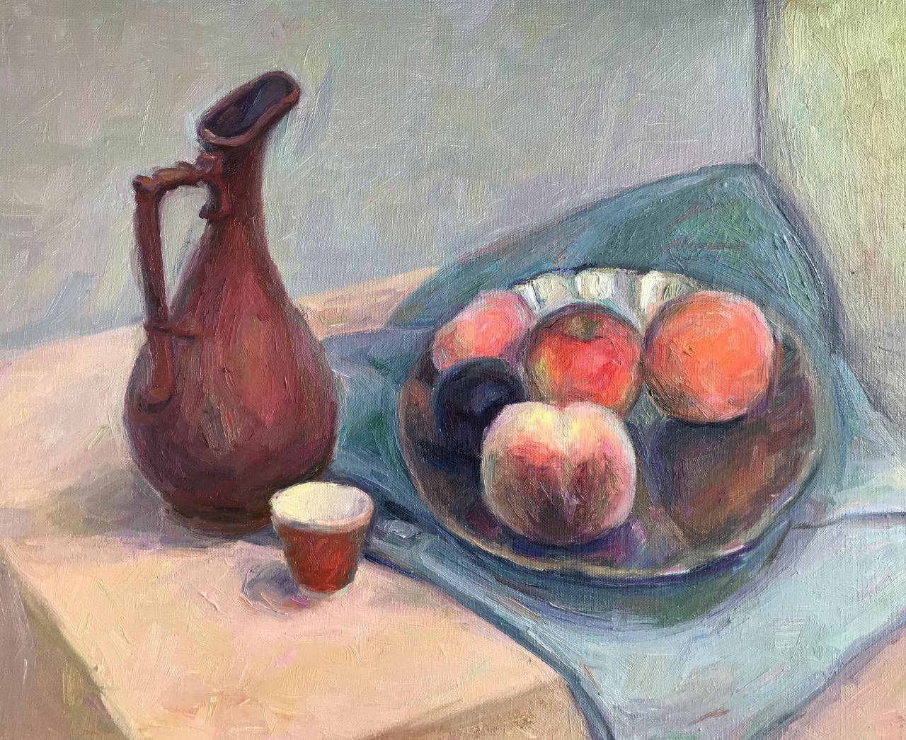 Jug and Peaches
