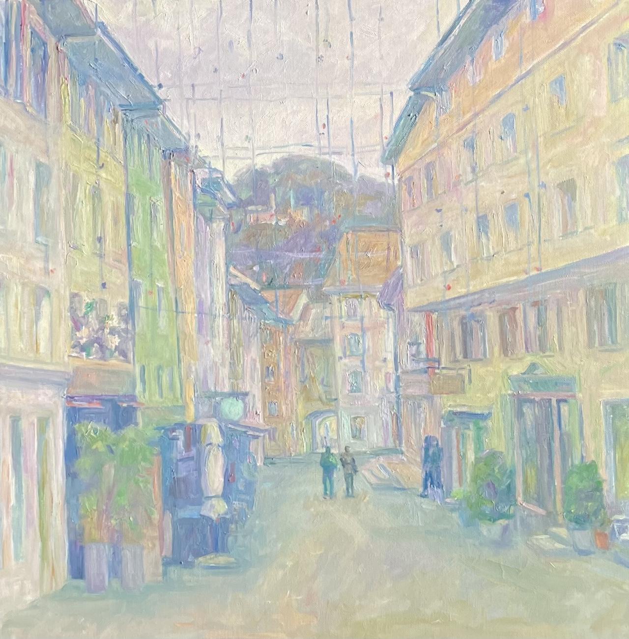 Rathausgasse Baden in Winter
