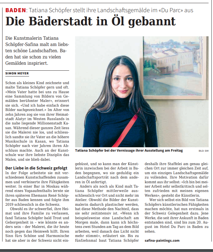 Die Bäderstadt in Öl gebannt