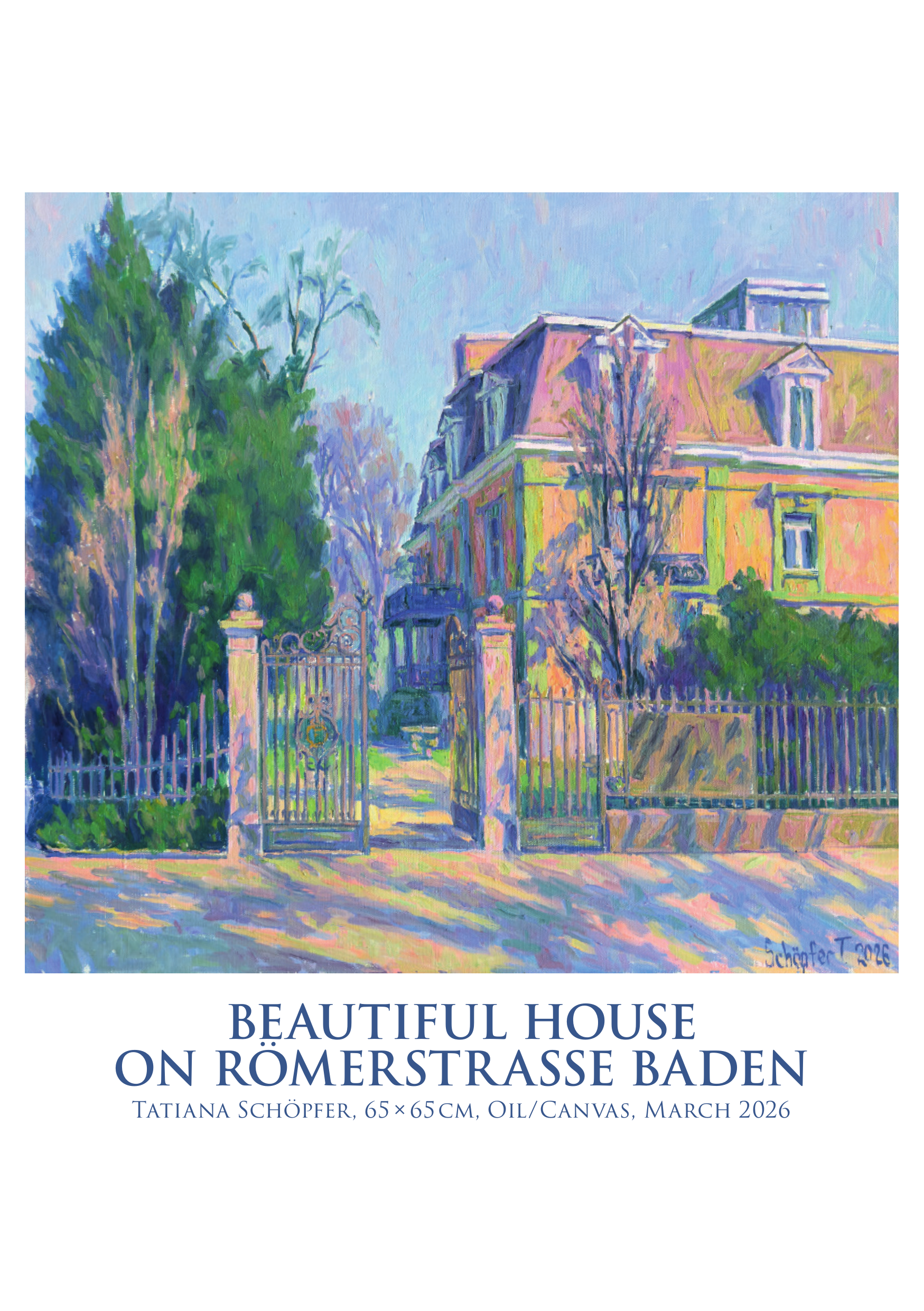 7 Art Postcards – Painted Views of Baden